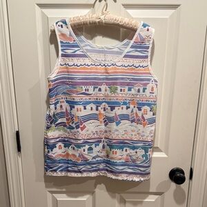 Scenic Print Kids Tank Top